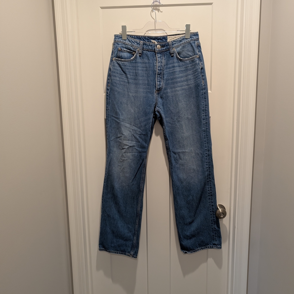 Rag & Bone Alex High Rise Straight Denim Jeans